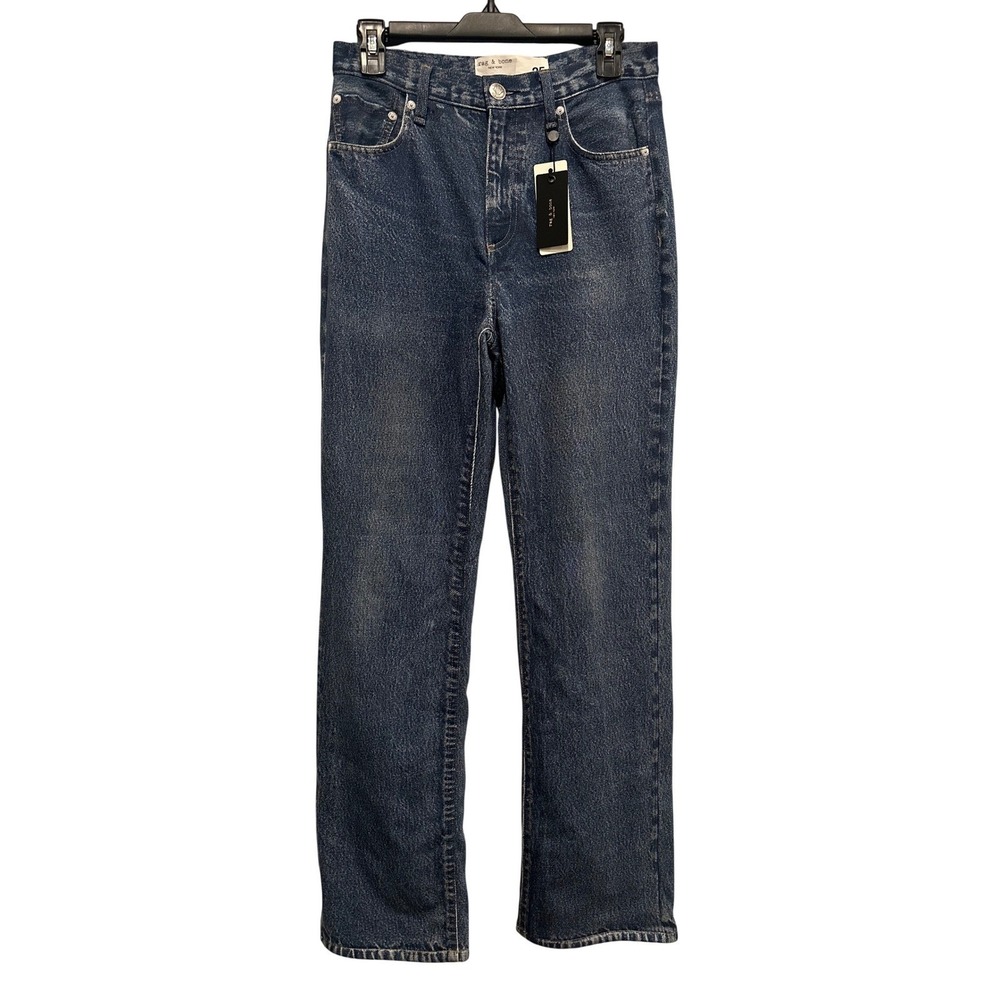 Rag & Bone Almeda Miramar Terry Shea Full Length Denim Print Pants 25 NEW